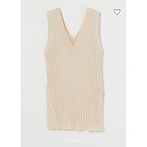 H&M long sweater vest NWT
